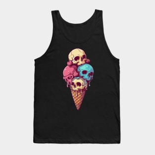 skull ice cream Tank Top